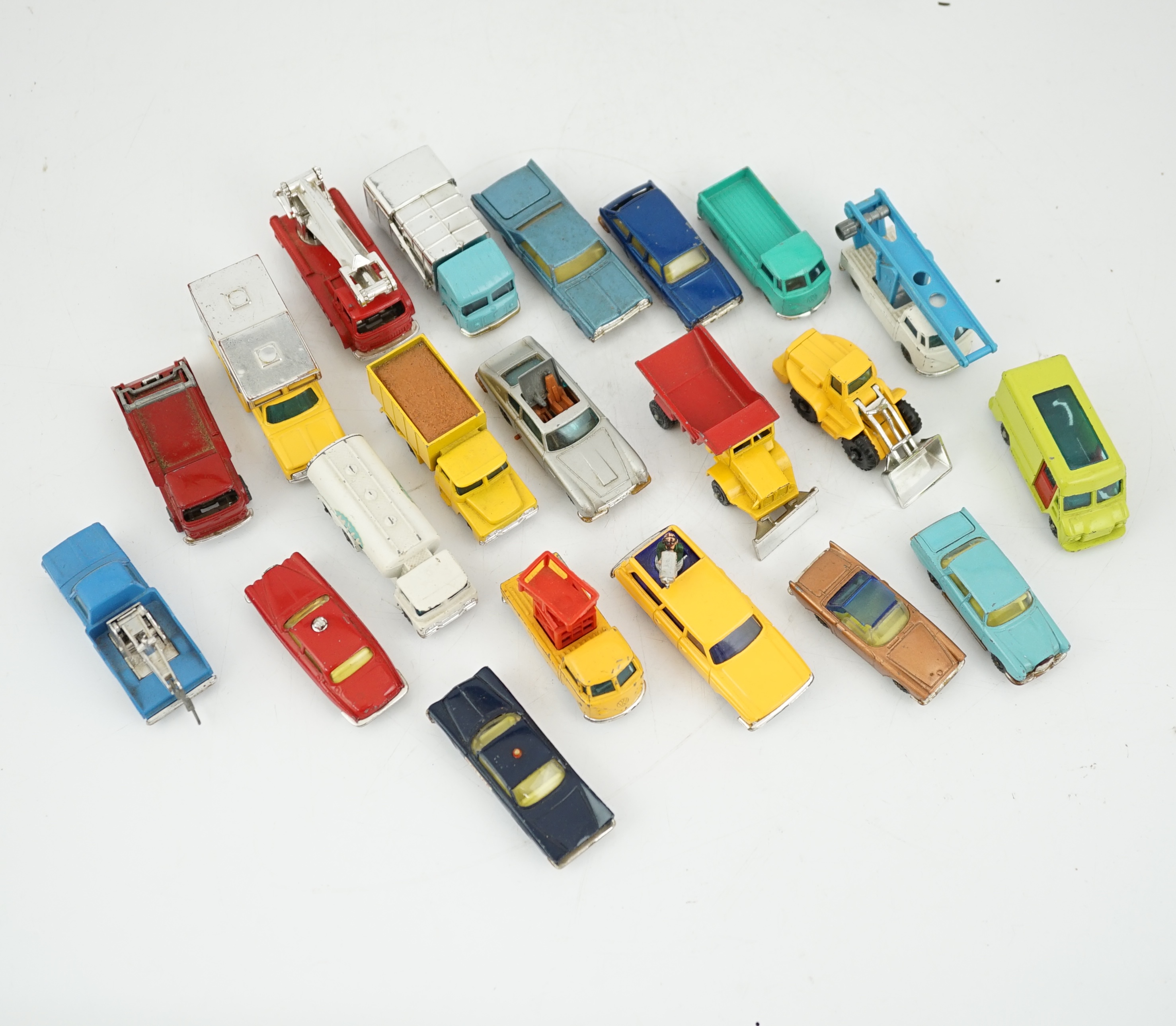 A collection of mainly 1960s diecast vehicles, including twenty-two Husky vehicles, Matchbox Series, Corgi Toys and Dinky Toys (100+ vehicles)